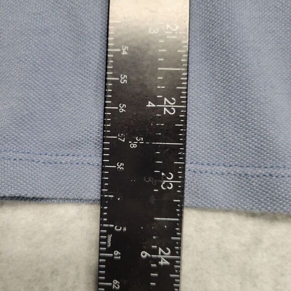 Ariat Ladies Polo Shirt Size XL‎ Blue White Stripe Logo Golf Pickleball Outdoor - Picture 9 of 12